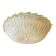 Italian White Graniglia Budinomurano Glass Flush Mount by Simoeng