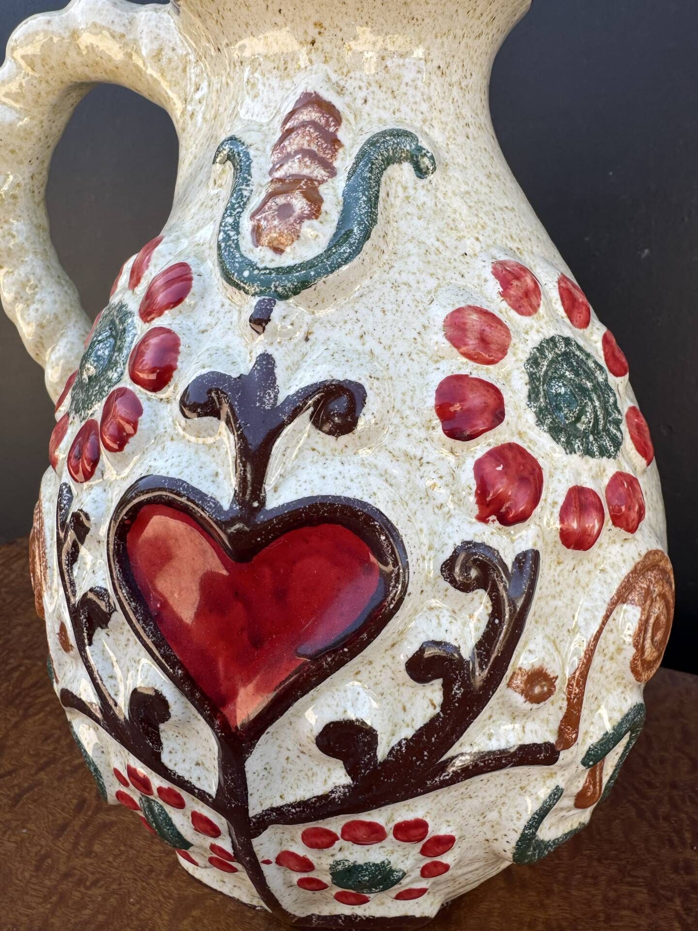 Ceramic jug vase West Germany 1960s