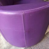 Steiner Bagatelle model armchair in purple leather