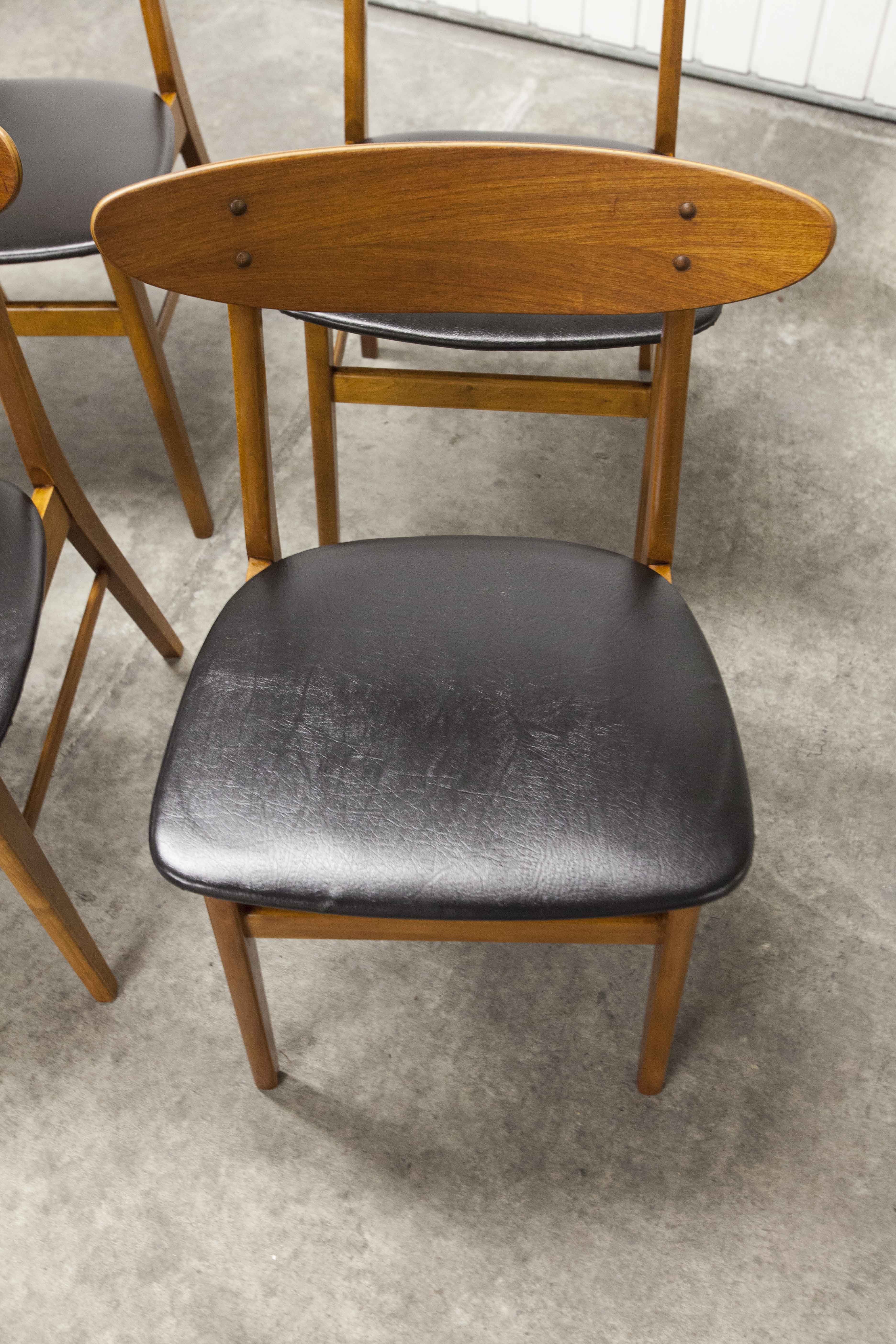 Lot de 6 chaises Farstrup 210 teck en hêtre 1965