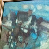 Painting representing a house