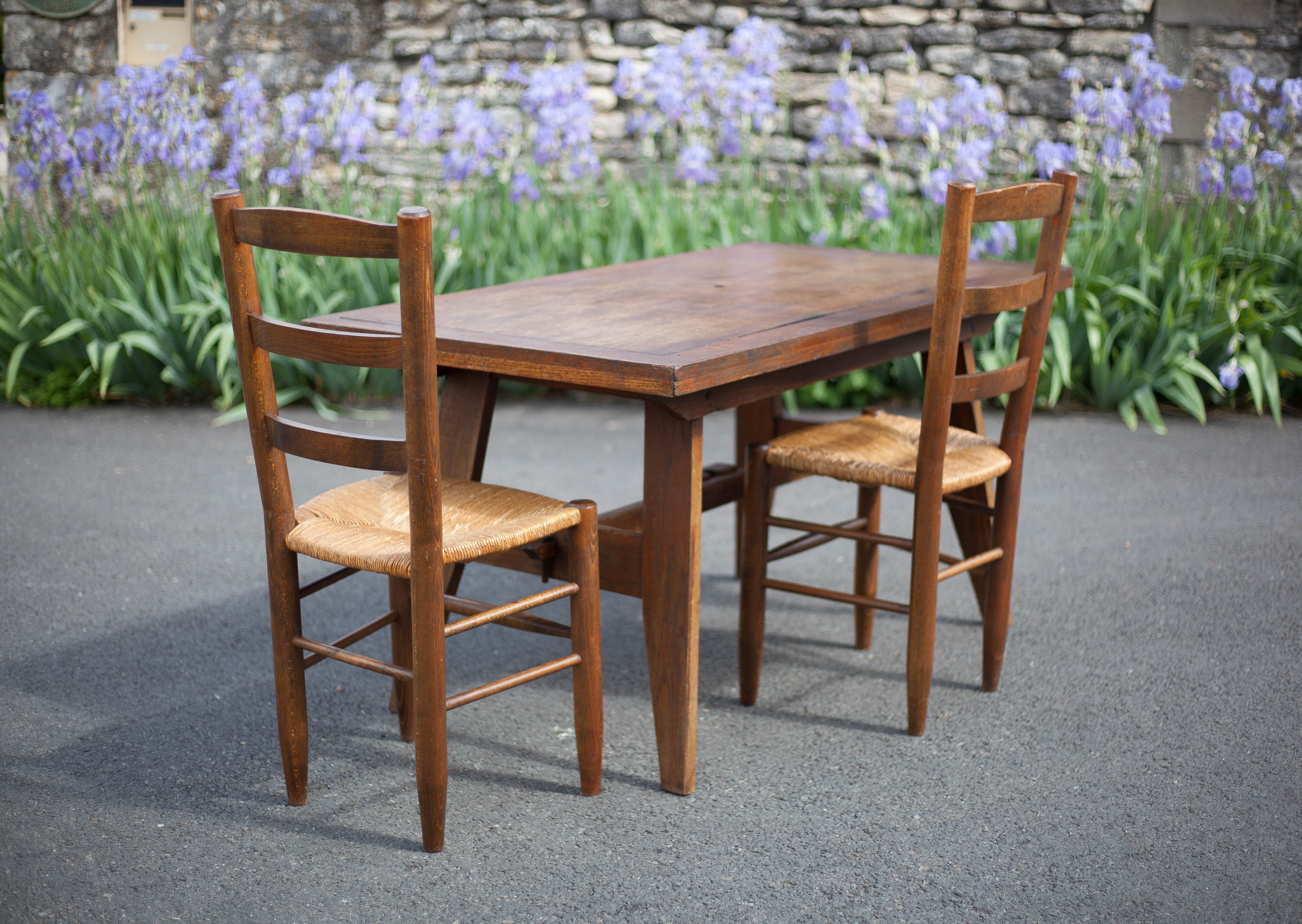 Rene gabriel table, 50s wood table, dining table, kitchen, veranda