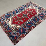 Turkish tribal rug natural dyes 200x120 cm vintage Turkish carpet 2521