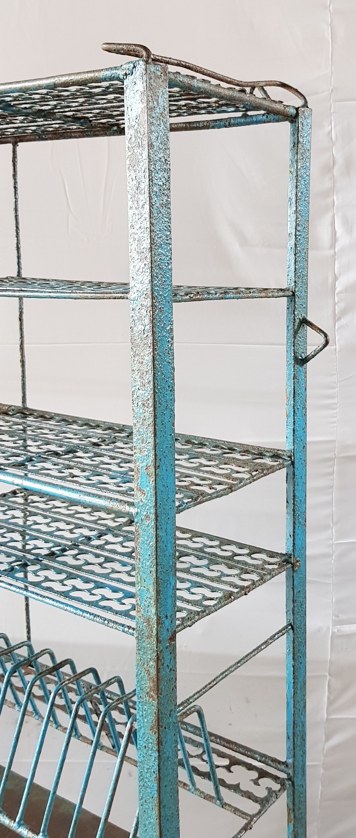 Metal croat with its original blue patina