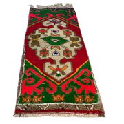 Vintage turkish pastel rug , 100 x 43 cm