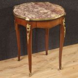 Napoleon III style side table with marble top