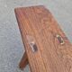 Solid oak bench