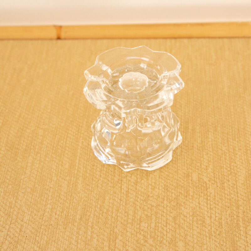 Glass candle holder