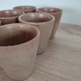 Set of 6 stoneware cups