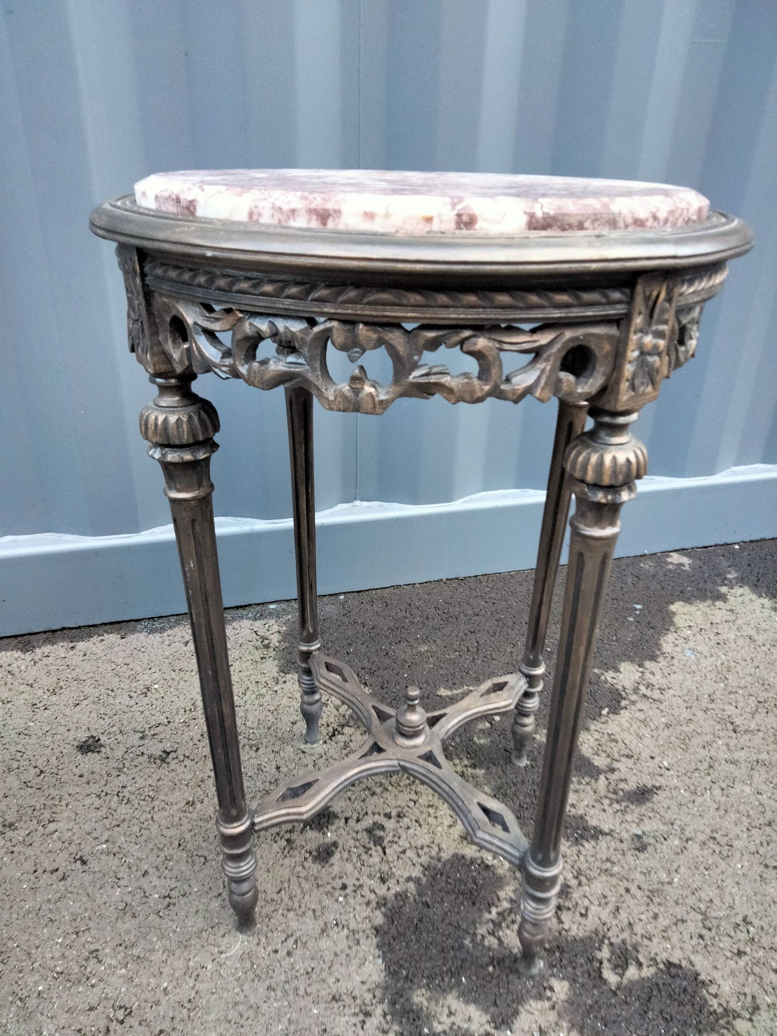 Pair of pedestal tables