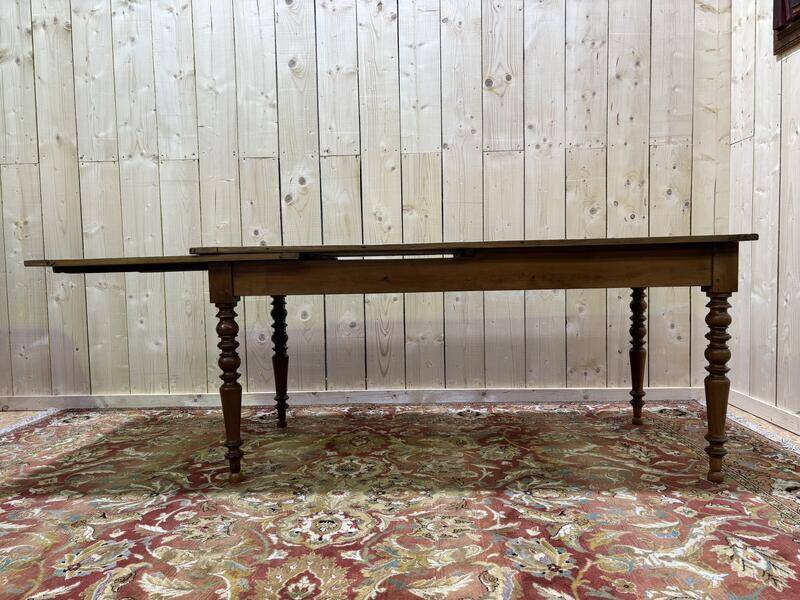 Table à manger avec planche à pain 10 personnes de style Louis philippe