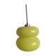 Suspension globe style peill & putlzer vintage lamp in yellow opaline for walking light