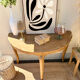 Golden oak console