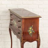 Decorative chest of drawers with floral patterns