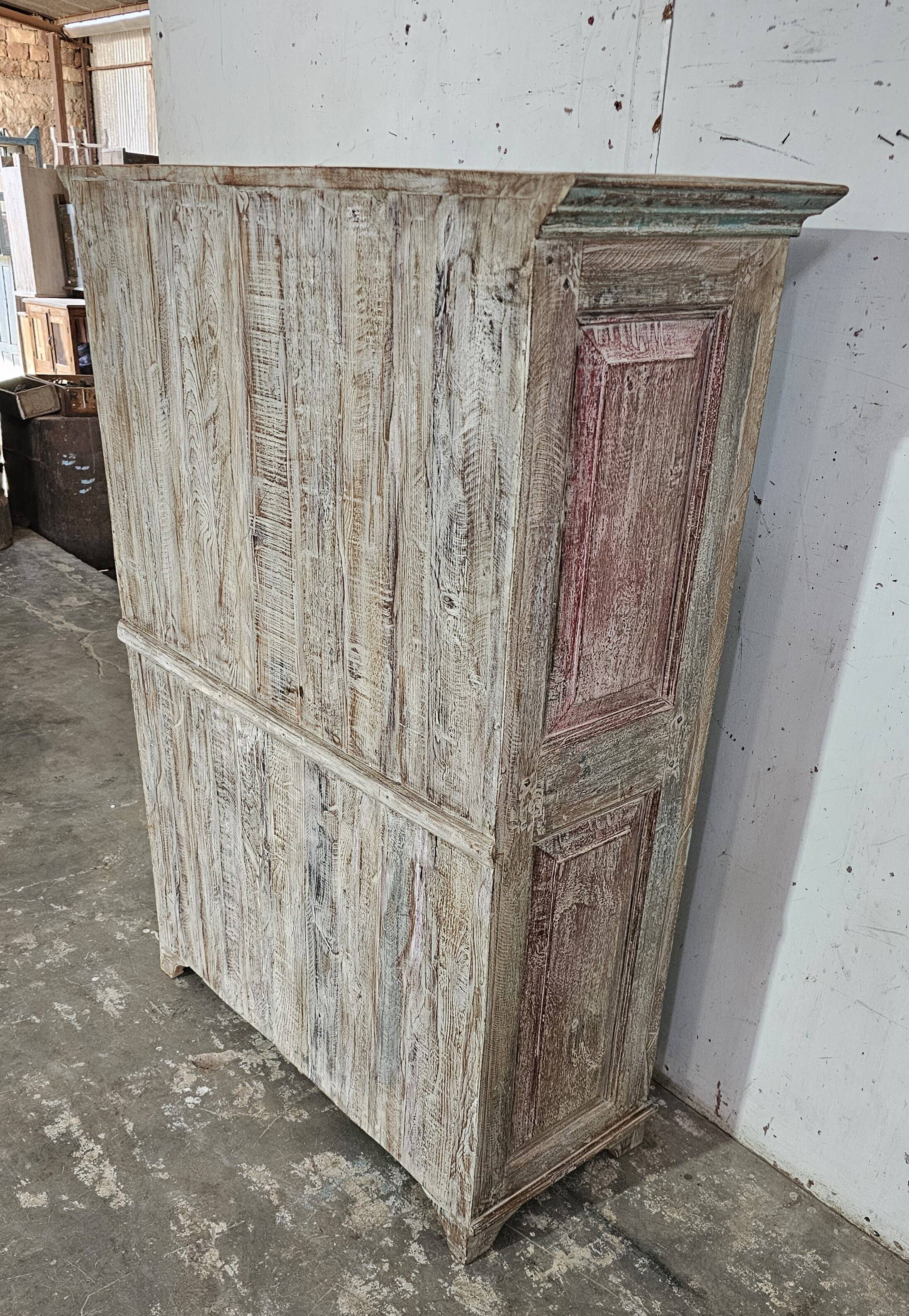 Antique Shekhawati cabinet in Burmese teak