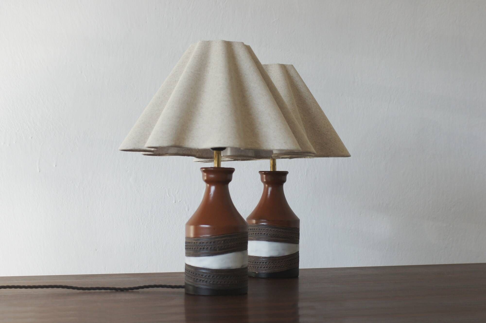 Ceramic Table Lamps from Bitossi Ceramiche, Italy, 1960s, Set of 2