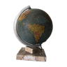 Globe terrestre girard en verre vintage 1960
