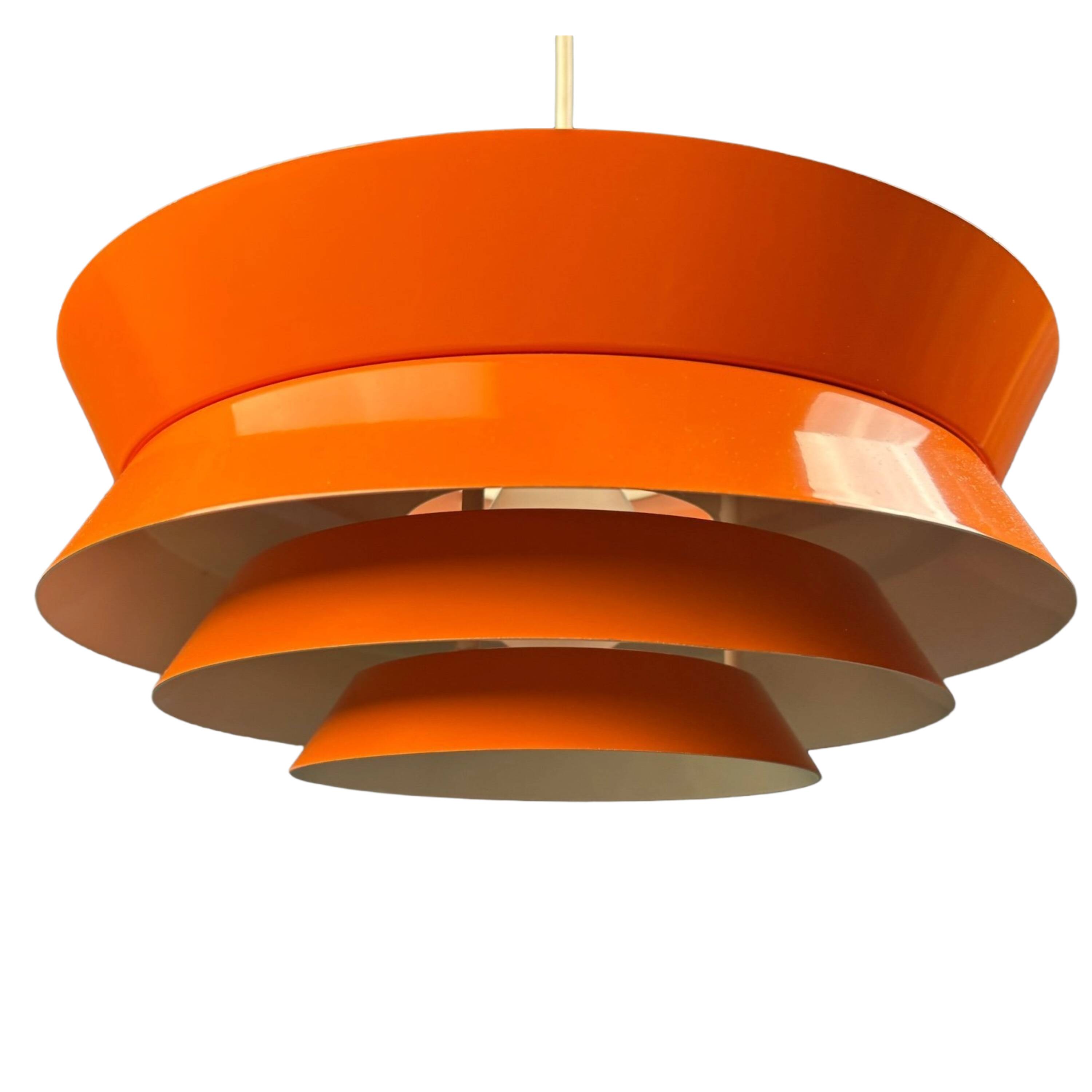 Vintage orange suspension by Carl Thore for Granhaga – Swedish design 1960
