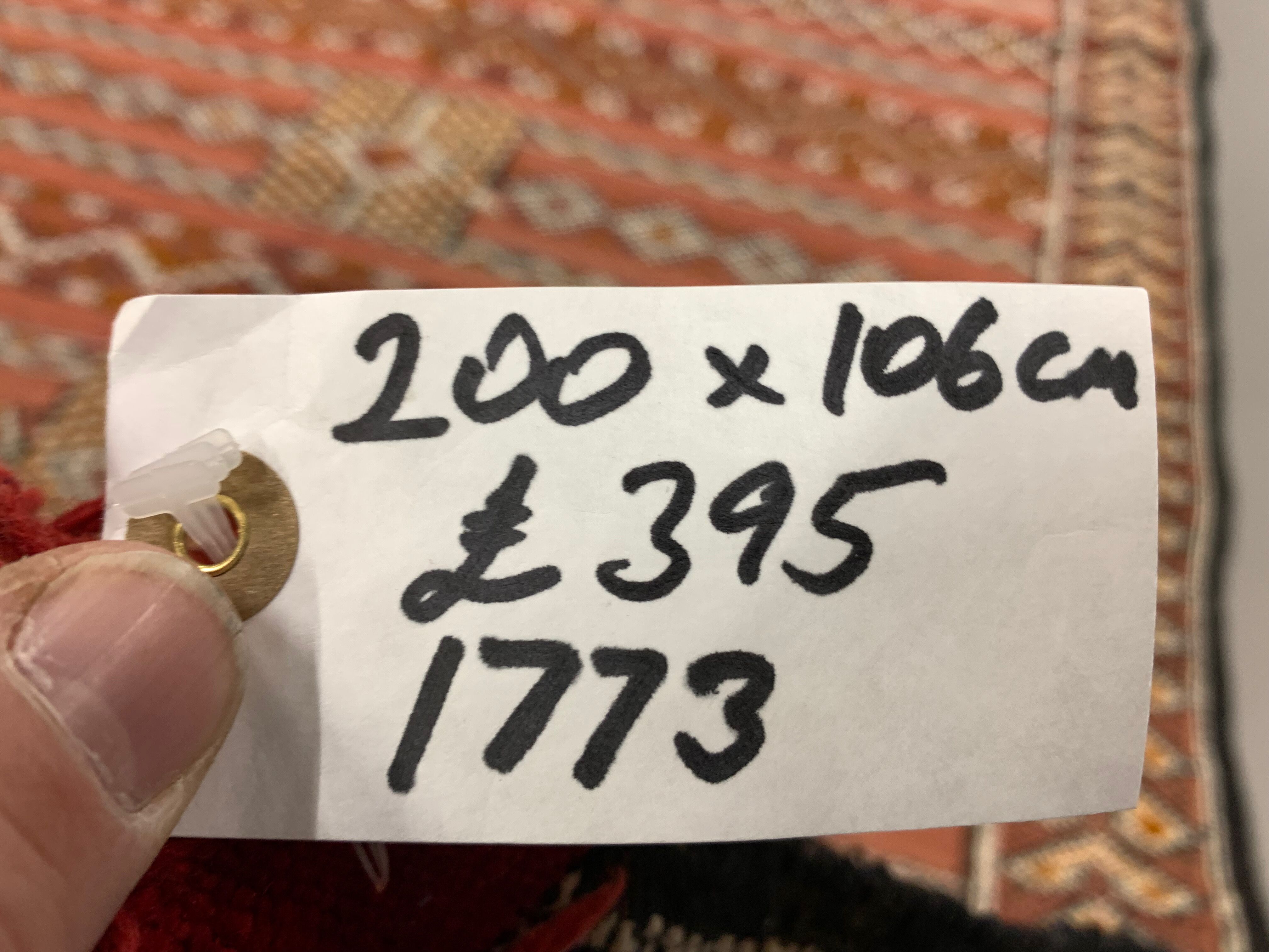 Vintage Moroccan Vegan Silk/Wool Berber Kilim 200x106 cm Kelim Rug