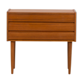 Danish entry chest or teak nightstand dresser, 1970s