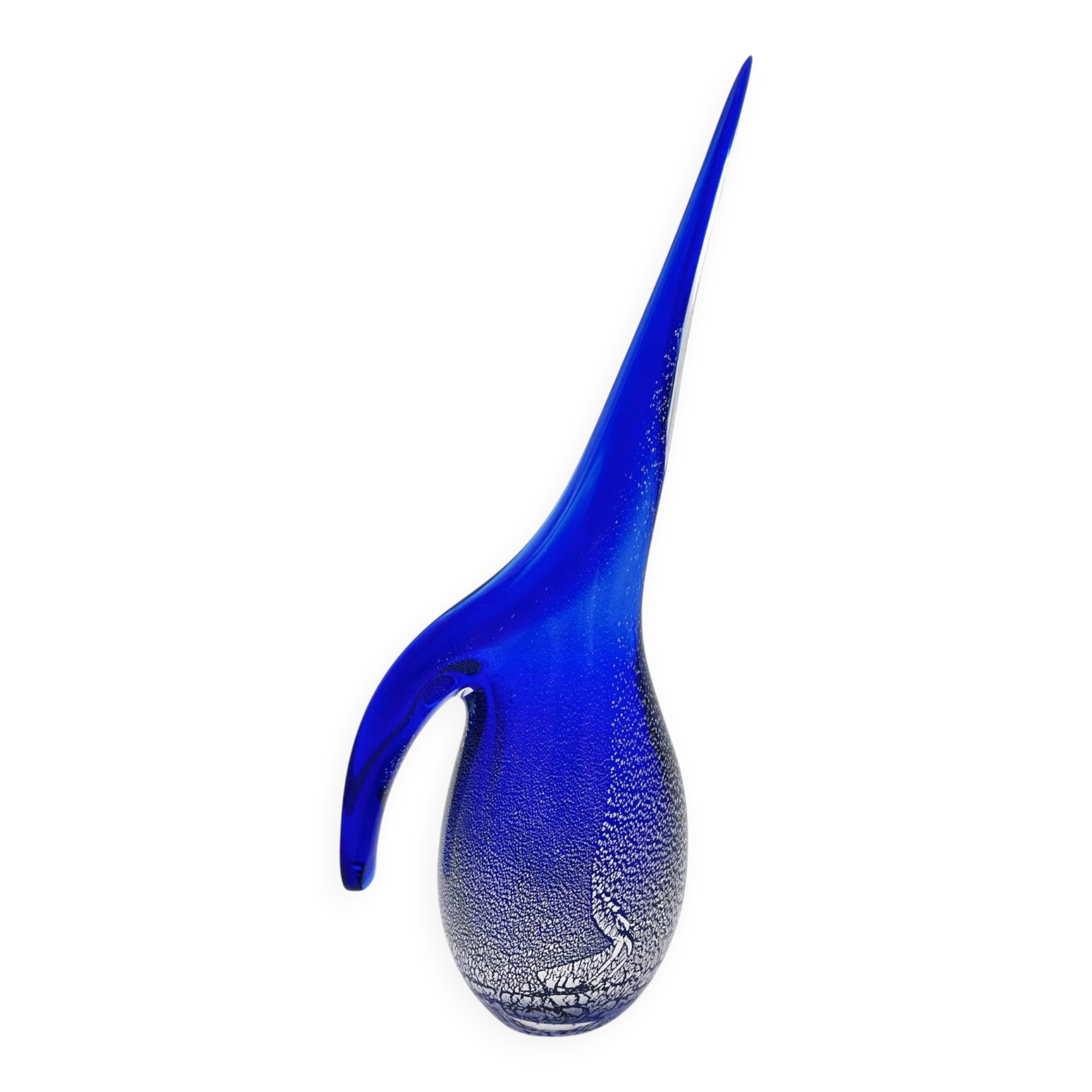 Pichet Colibri Signed Allan Scharff Holmegaard Blue Leaf Silver 27cm