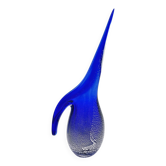 Pichet Colibri Signed Allan Scharff Holmegaard Blue Leaf Silver 27cm