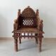 Fauteuil Ancien Pidha Rajasthan XIXeme en Palissandre