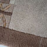 Tapis Vintage Khaden Tibétain en Laine (74cm x 139cm), Années 1970, Éléganc