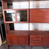 Mid-Century Modular Bookcase by Edmondo Palutari for Dassi, Italy, 1950s