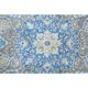 1970s Vintage Persian Handmade Wool Cotton Blue Area Rug 283x400
