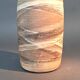 Vase rouleau en terre cuite peinte, La Borne vers 1960 par Anne-Marie Sybsema de Bay.