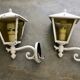 Pair of old wall lamps for outdoor use