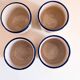 4 ancient sandstone cups