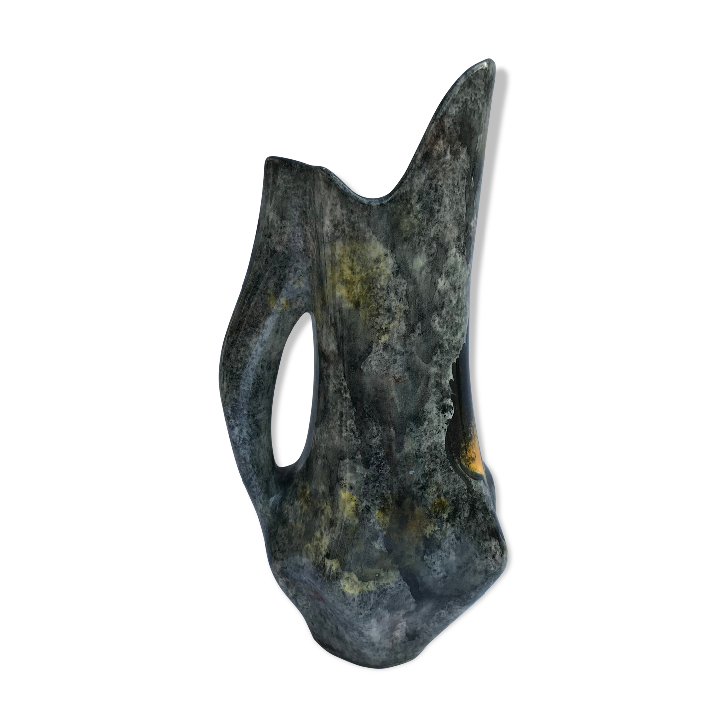Former pitcher ceramics enameled grey