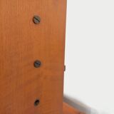 Vintage modular secretary shelf bookcase in teak from the 60s