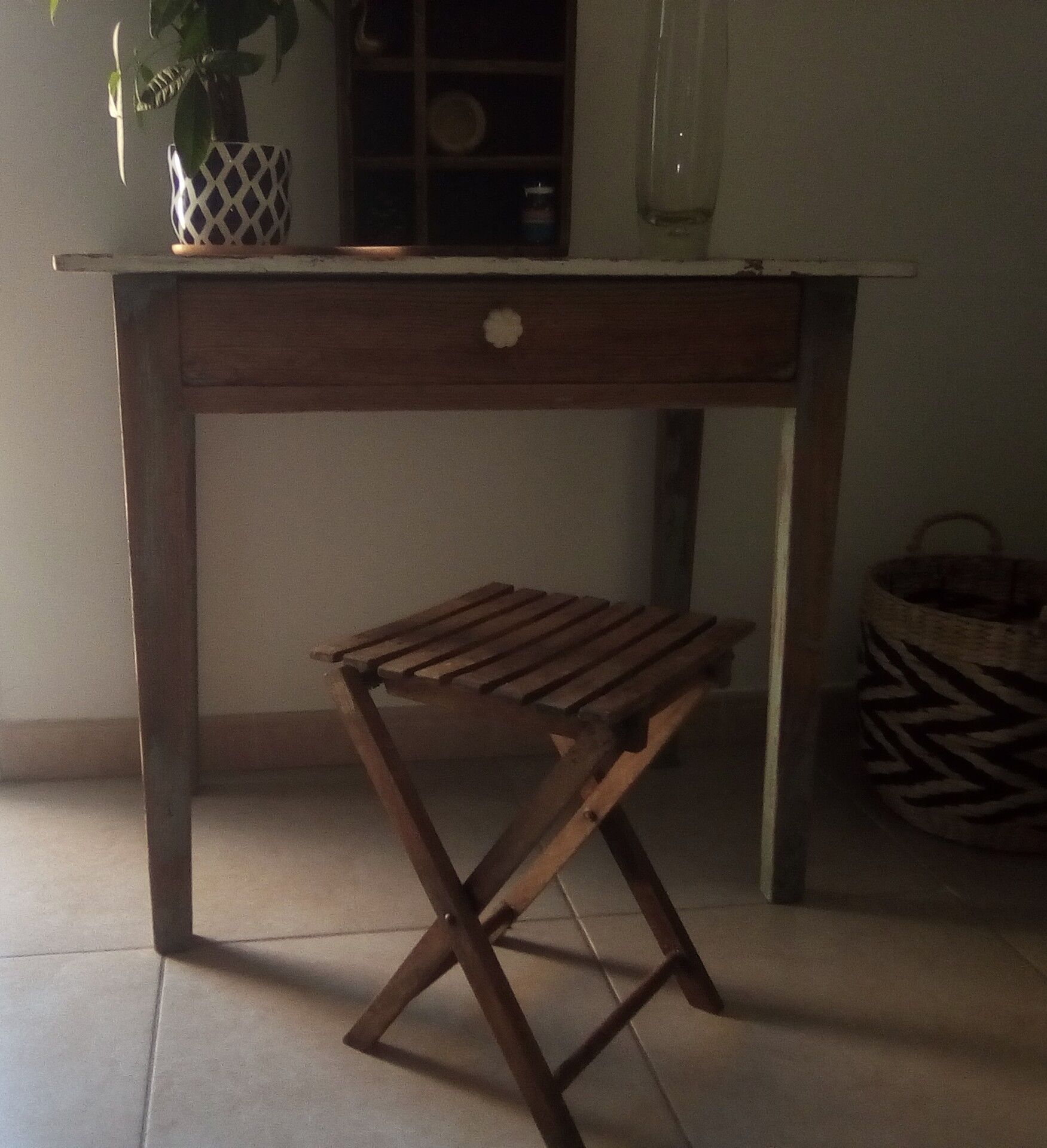 Vintage folding stool 60s/70s