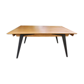 Large table with compass legs. Italian design 1960
