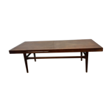 Teak coffee table with shelves