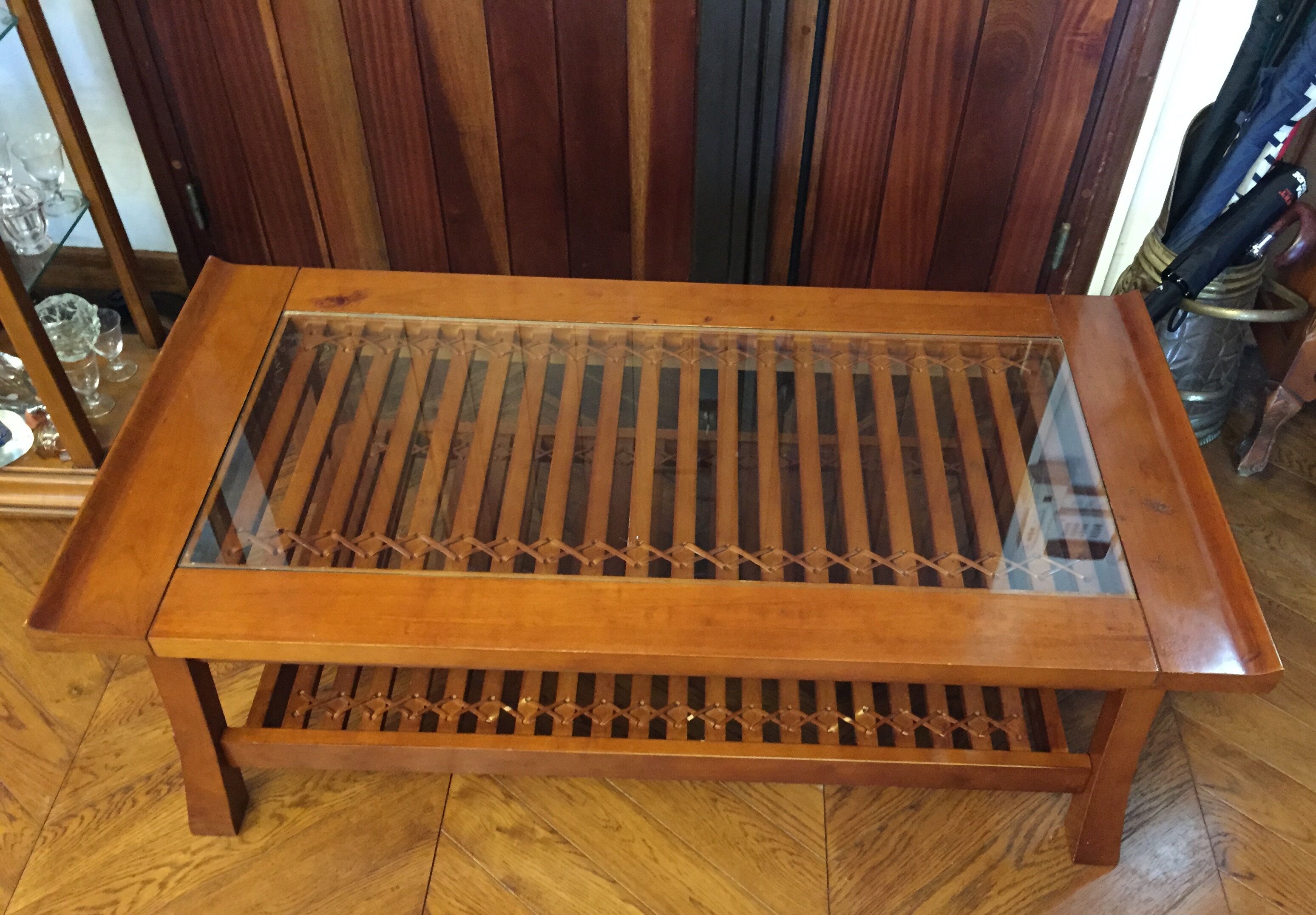 Exotic wooden Asian style coffee table