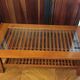 Table basse de style asiatique en bois exotique