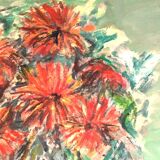 Oil on Isorel, Bouquet of Flowers, Bernard Marre