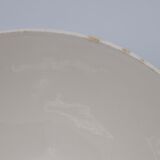 Salad bowl in earthenware Digoin Sarreguemines trompe l'oeil basket in blue