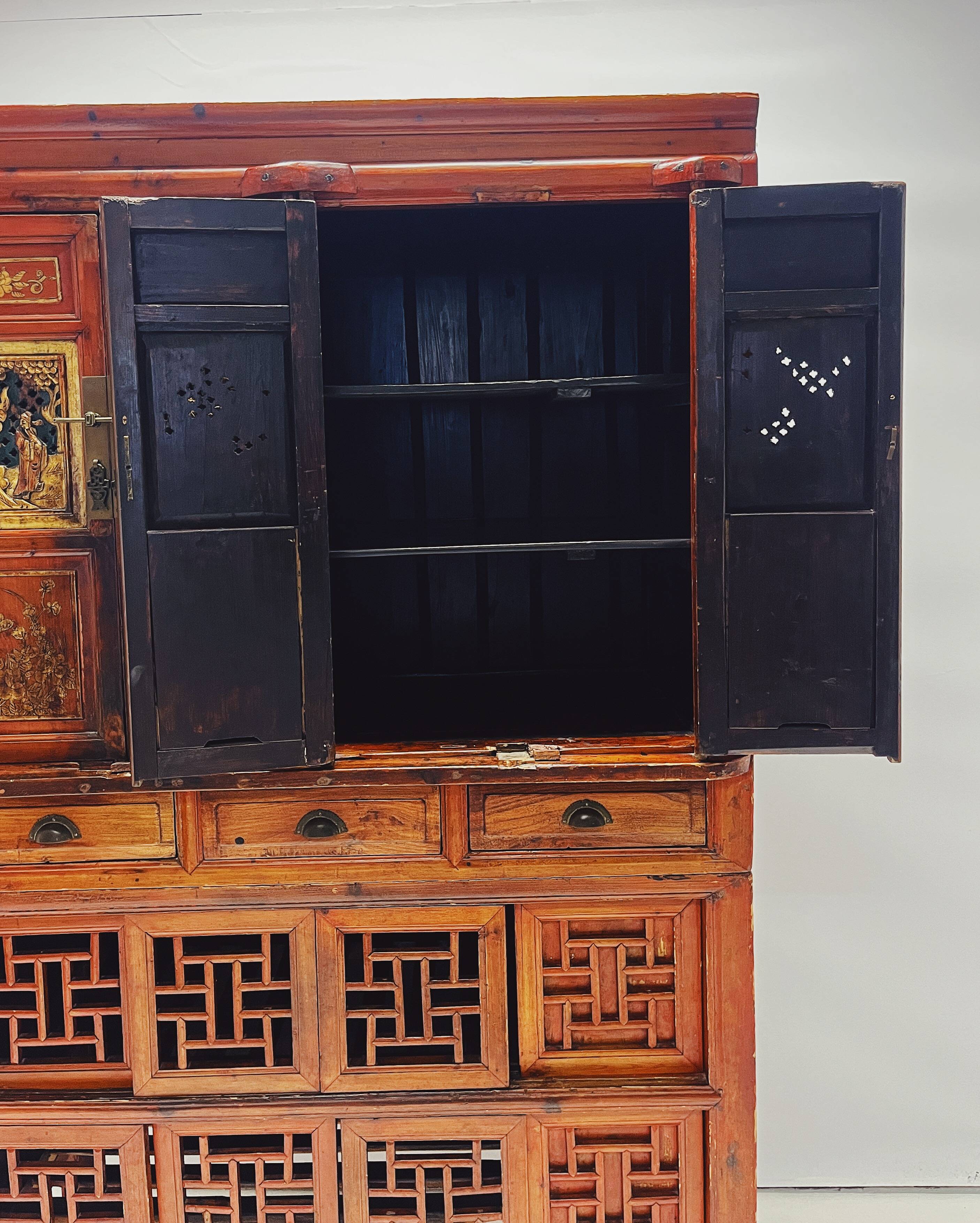 Antique Chinese wooden cabinet