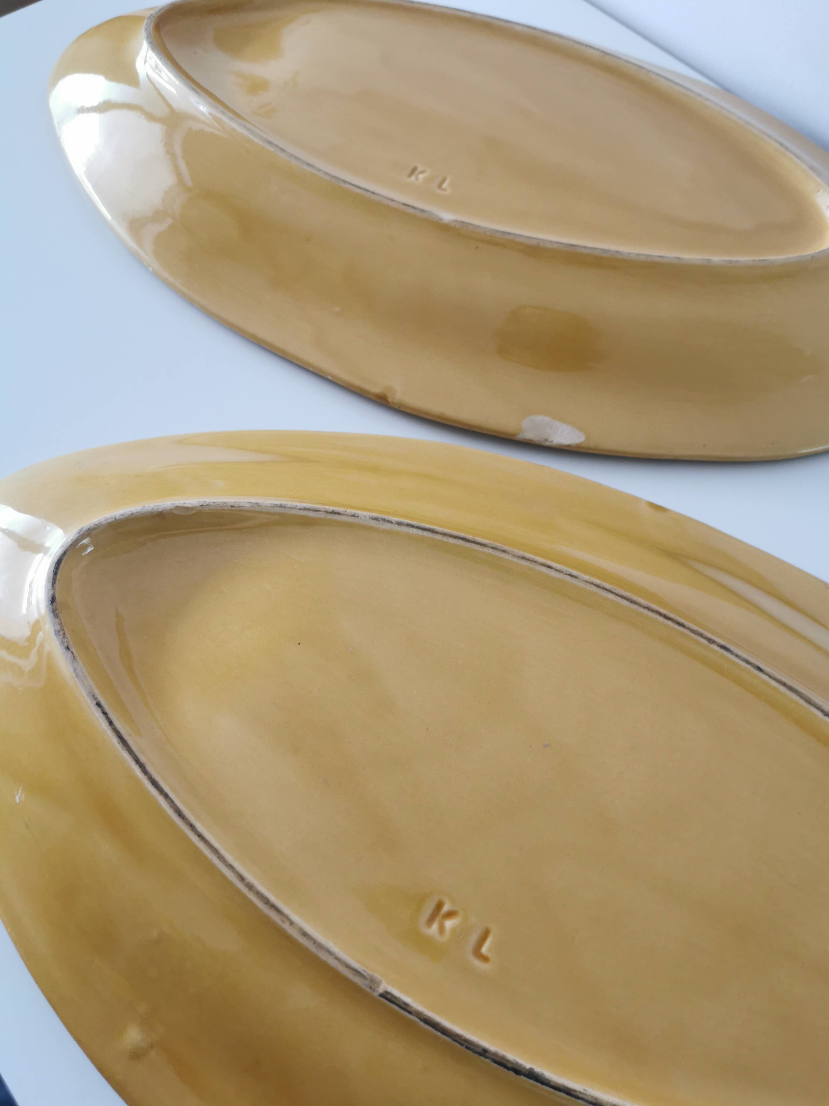 Vintage Fish Serving Plate: KIL Yugoslavia Mid-Century Tableware