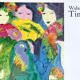 Art poster after Walasse TING, Untitled in blue and green (vertical format)