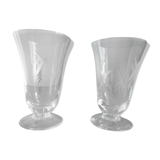 Sèvres crystal water glass duo