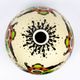 Art Deco vase Orchies, enamels on crackled background, stylised flowers