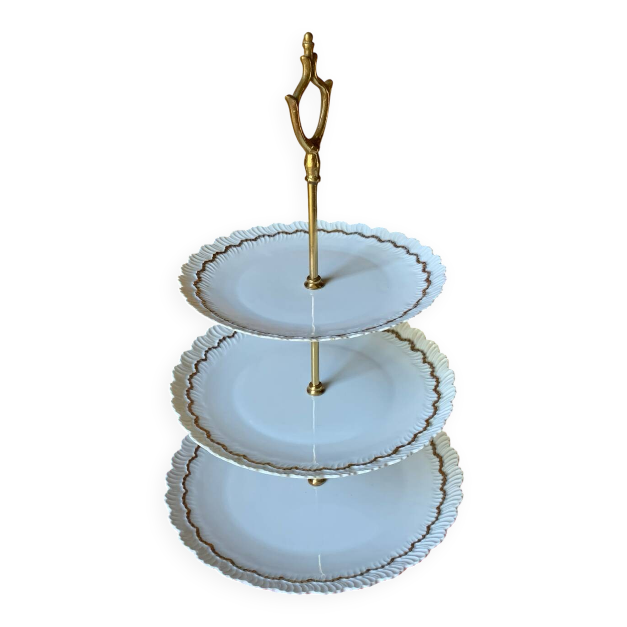 Silent plate three plates Limoges Charles Ahrenfeldt