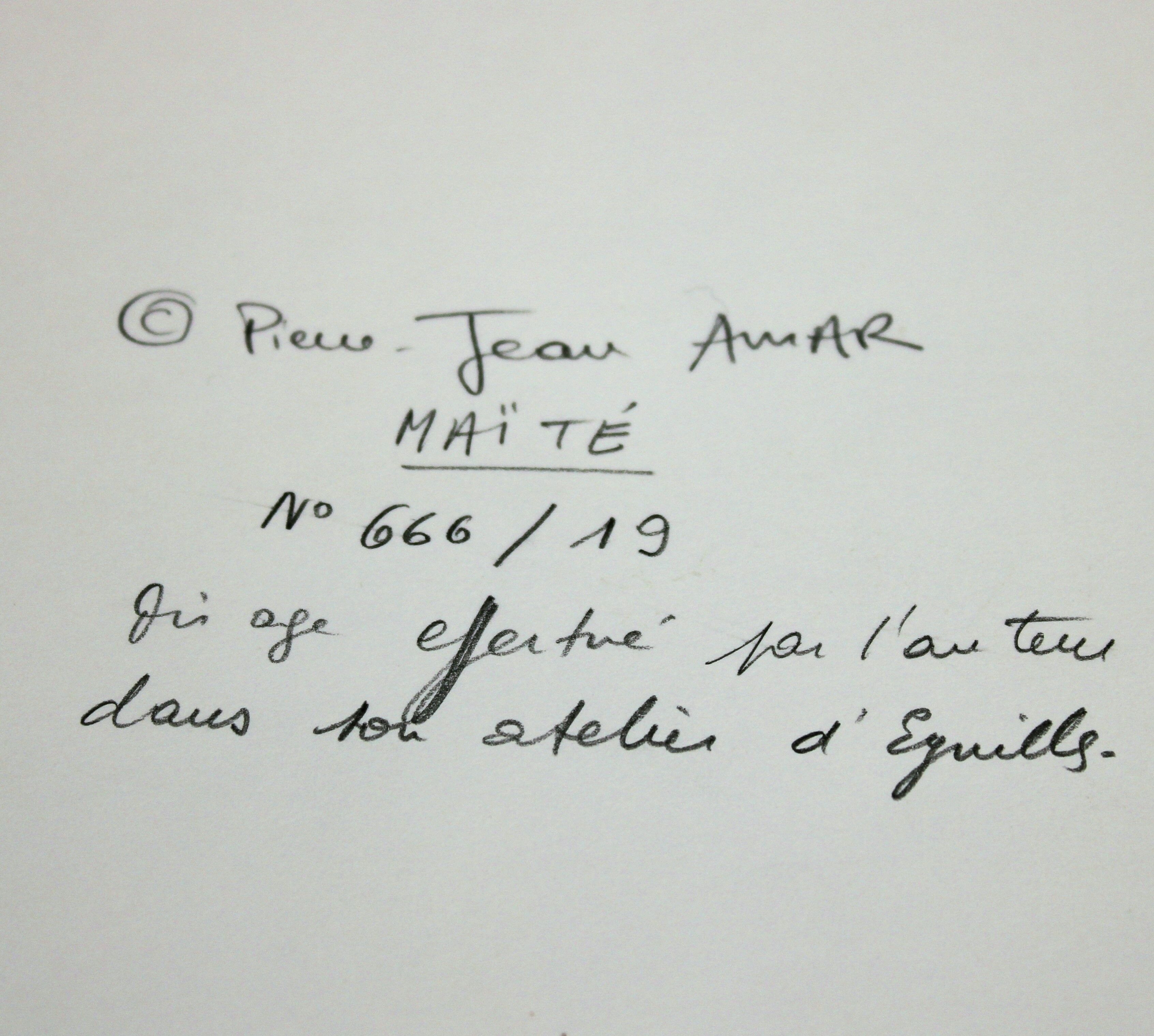 Vintage gelatin silver print Maïté par Pierre-Jean Amar