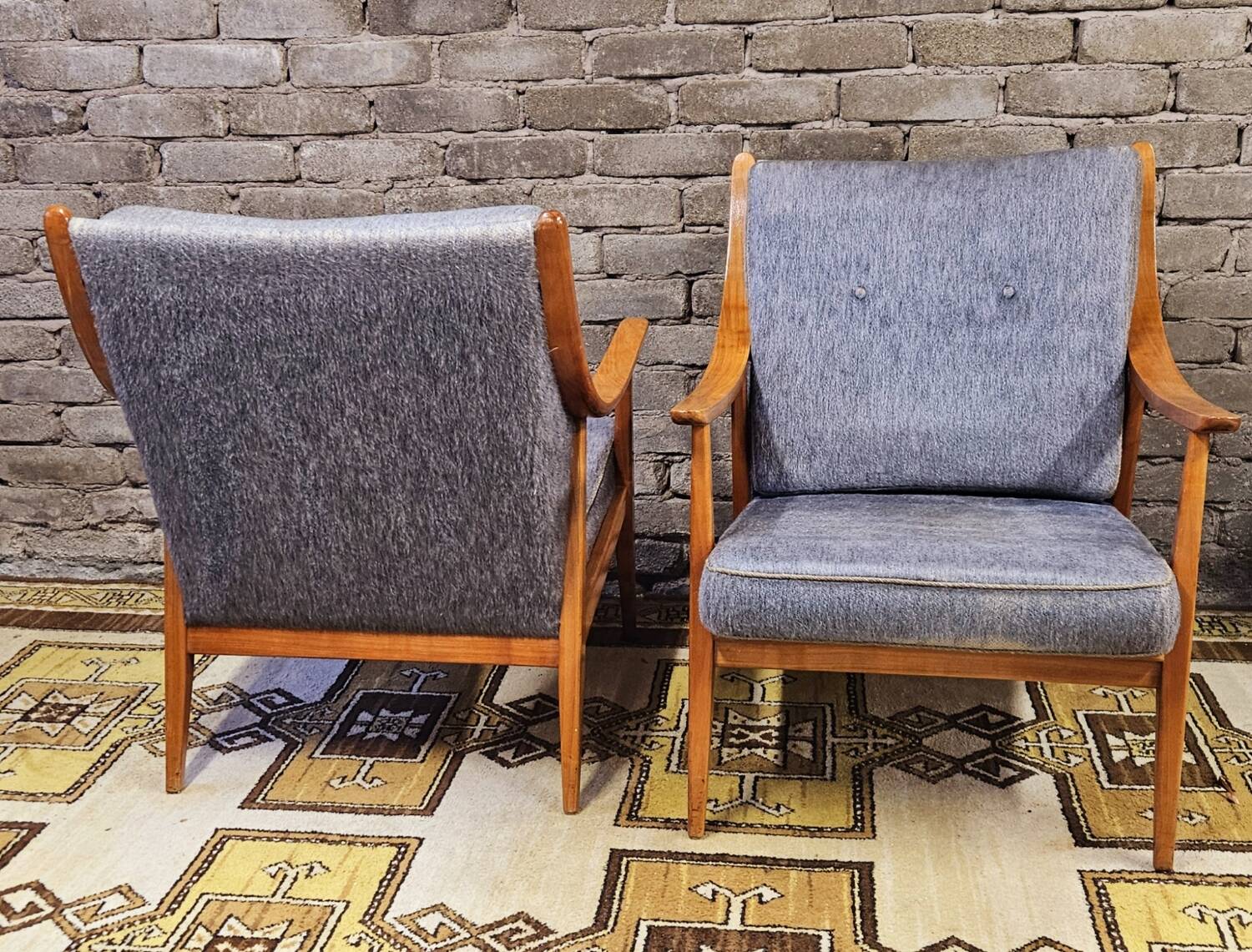 Pair of Scandinavian armchairs, 1960